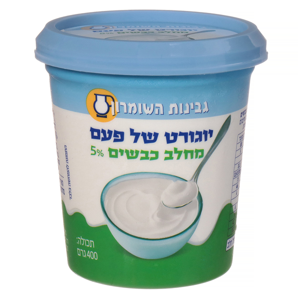השומרון יוגורט של פעם חלב כבשים 400 מל - מידע תזונתי