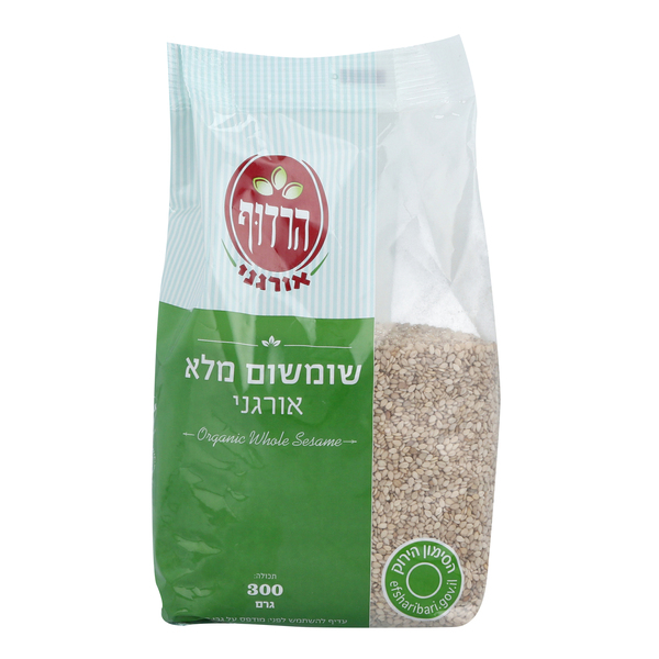 שומשום אורגני הרדוף  300 גרם - מידע תזונתי