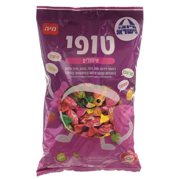סוכריות טופי פירות 800 גרם מיה