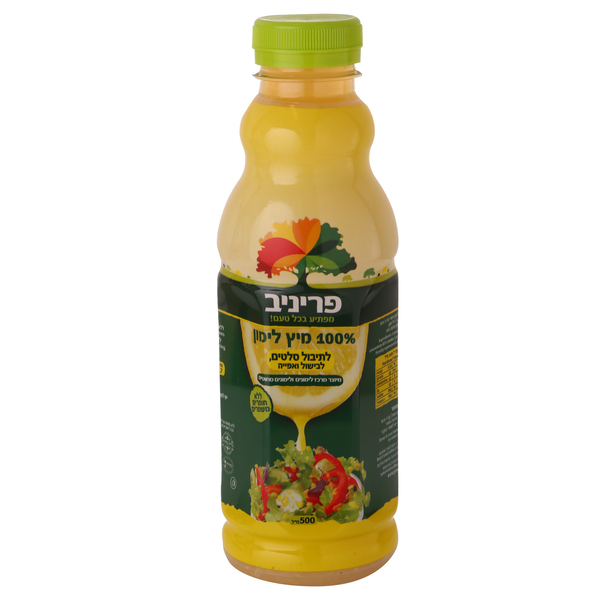 פריניב מיץ לימון לתיבול סלטים, בישול ואפייה