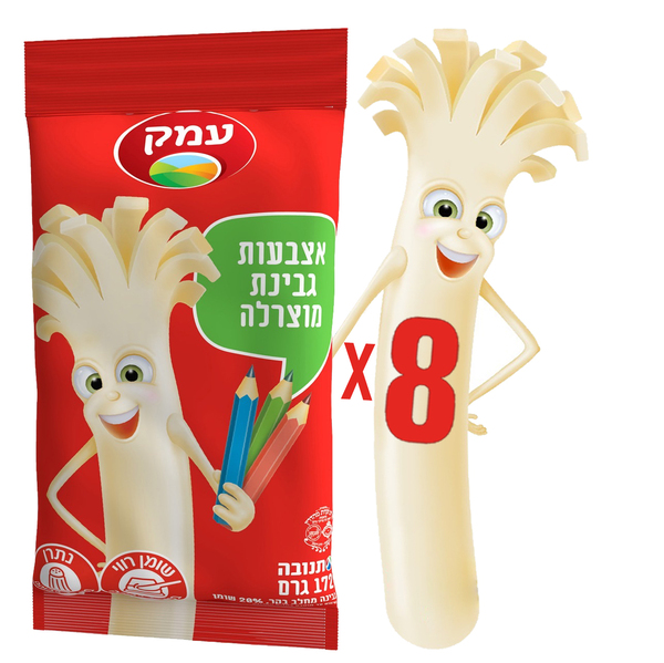אצבעות מוצרלה חטיף גבינה עמק 172 גרם