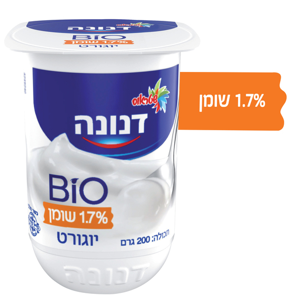 יוגורט דנונה ביו טבעי 1.7% 200 גרם