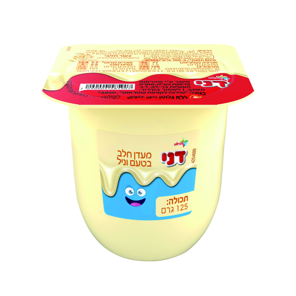 מעדן חלב בטעם וניל 125 ג' דני