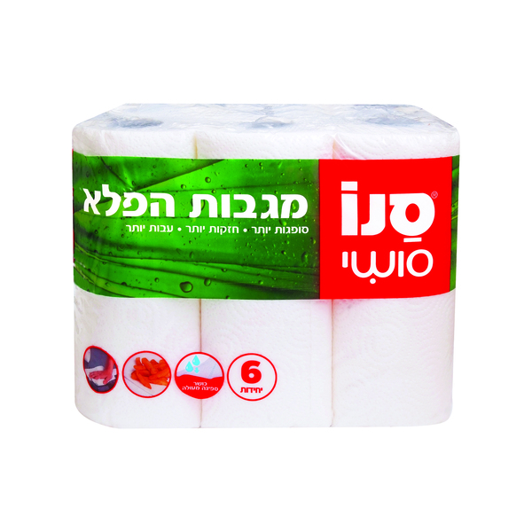 מגבת נייר הפלא סנו סושי אריזת 6יח'