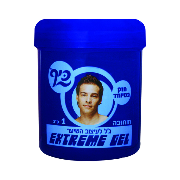 כיף ג'ל לשיער לעיצוב חזק במיוחד (כחול)