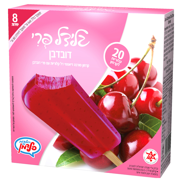 שמיניית קרחוני דיאט פרי דובדבן.