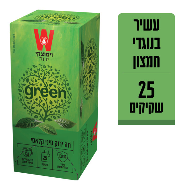 תה ירוק סיני - מידע תזונתי