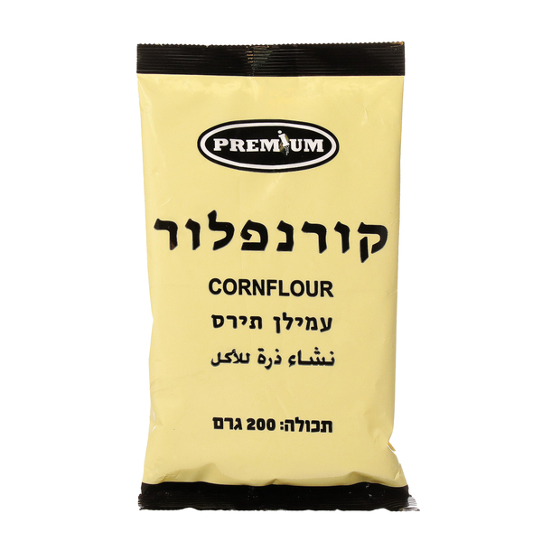 קורנפלור פרימיום 200 גרם - מידע תזונתי