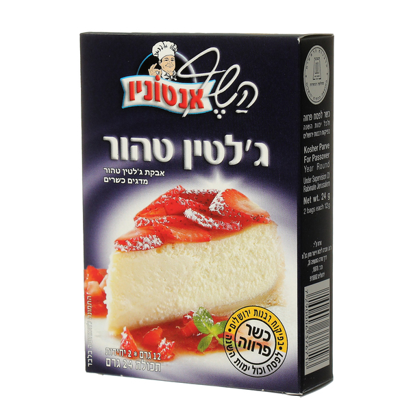 ג'לטין טהור השף אנטוניו 24 גרם - מידע תזונתי