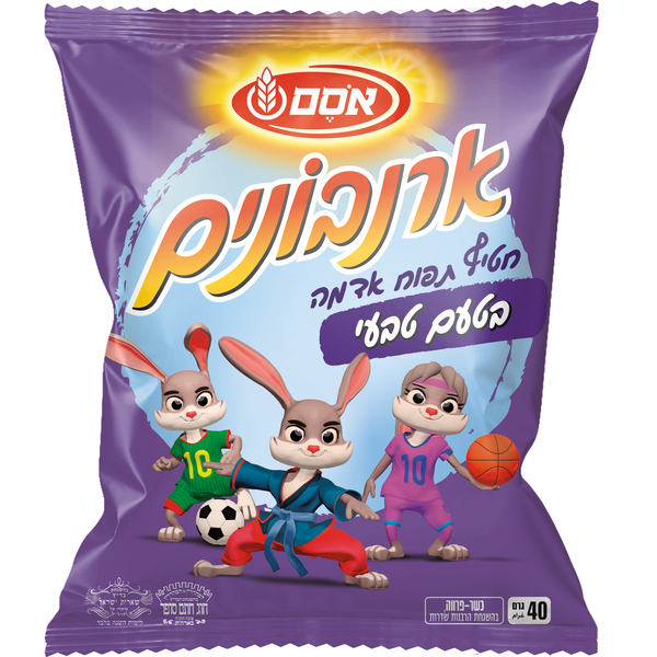 דובונים ארנבונים חטיף תפו"א אסם 40ג'