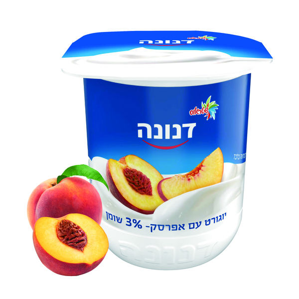 יוגורט עם אפרסק 3% שומן 150 ג' דנונה