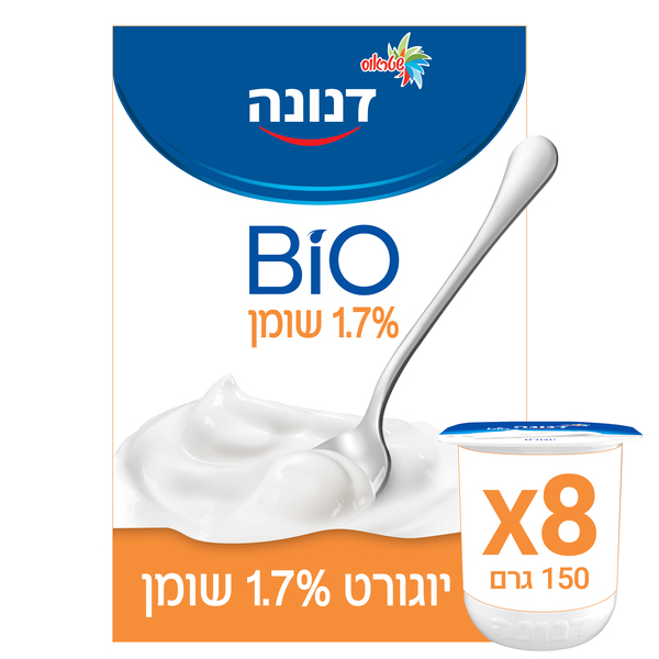 דנונה ביו מארז חיסכון 1.5% 8 יח' *150 ג'