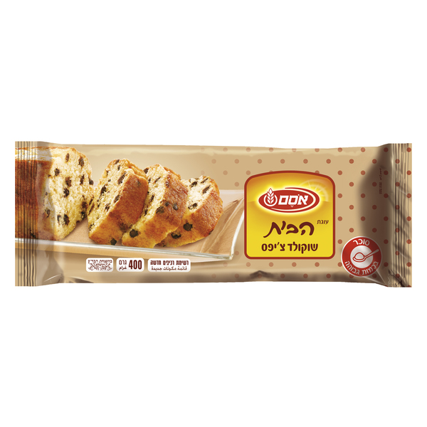 עוגת הבית שוקולד צ'יפס אסם 400 גרם