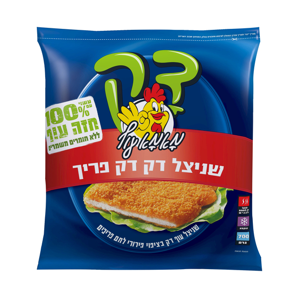 מאמא עוף קפוא שניצל דק פריך 700 גרם - מידע תזונתי
