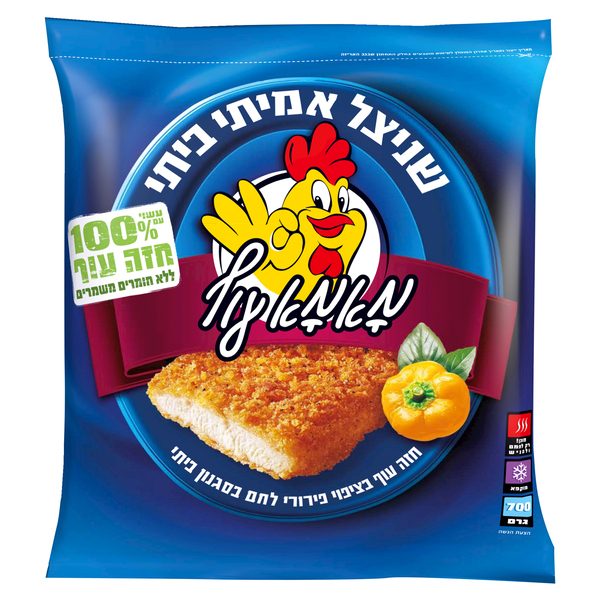 שניצל אמיתי בציפוי ביתי מאמא עוף 700 גרם - מידע תזונתי
