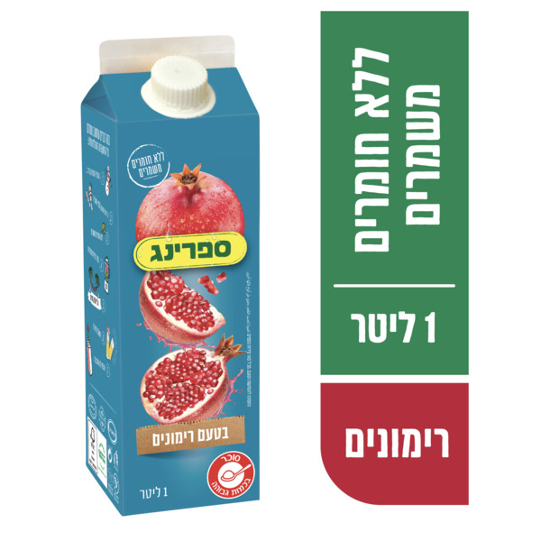 נקטר ספרינג רימונים קרטונית 1 ל'