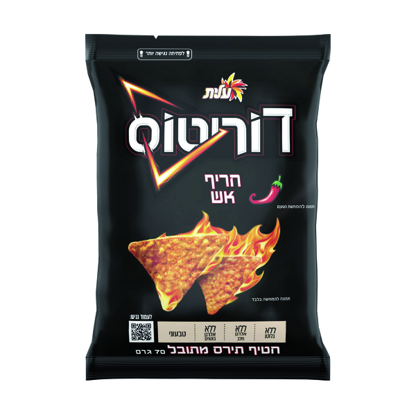 דוריטוס בטעם חריף אש 70 גרם