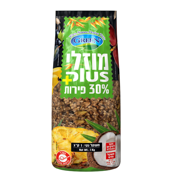 מיזלי קראנץ 30% פירות 1 ק"ג