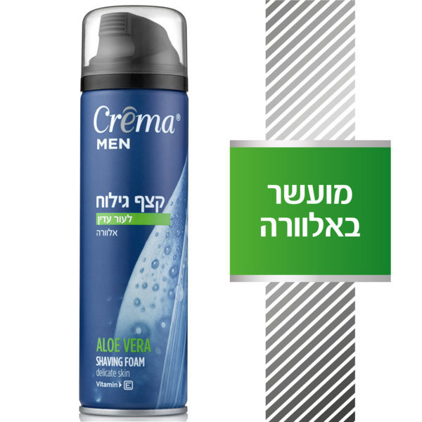 קרמה מן קצף גילוח לעור עדין, אלוורה