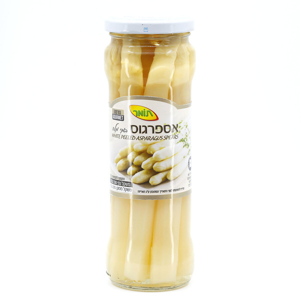 אספרגוס לבן שלם תומר 330 גרם. - מידע תזונתי