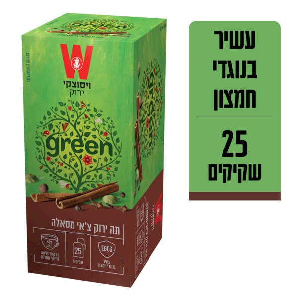 תה ירוק צ'אי T.Tשמינייה - מידע תזונתי
