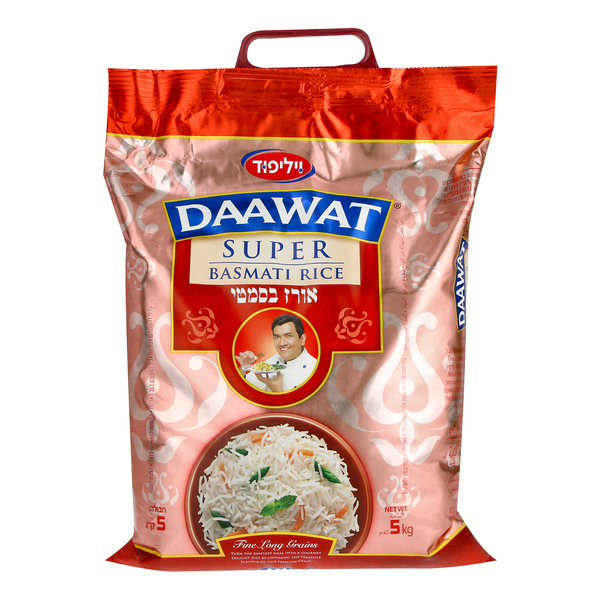 אורז בסמטי DAAWAT מהדרין 5 ק"ג.