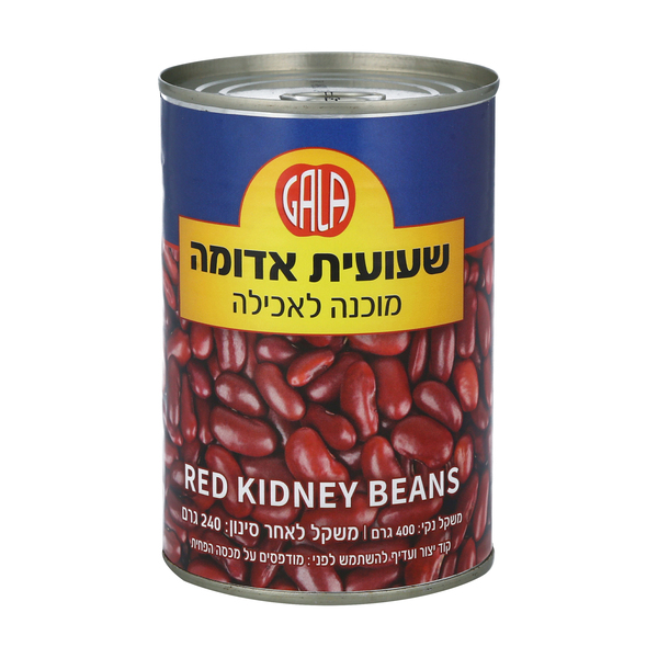 GALA שעועית אדומה 400 גרם - מידע תזונתי