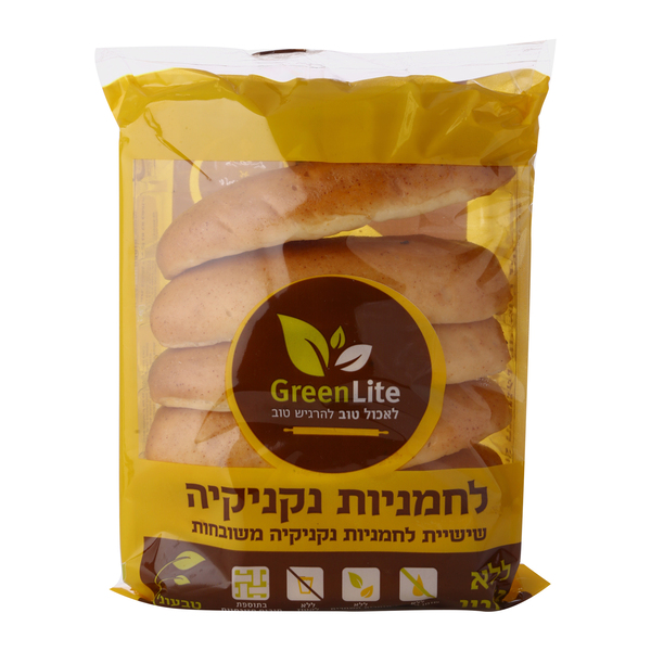 לחמניות נקניקיה ללא גלוטן גרין לייט 6 * 77 גרם