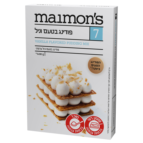 French vanilla pudding 80 grm - Maimon`s