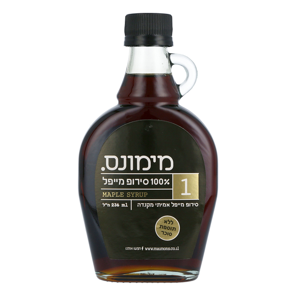 סירופ מייפל אמיתי 100% מקנדה 236 מ"ל - מידע תזונתי