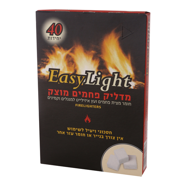 מדליק פחם מוצק LIGHT EASY 40 יחידות