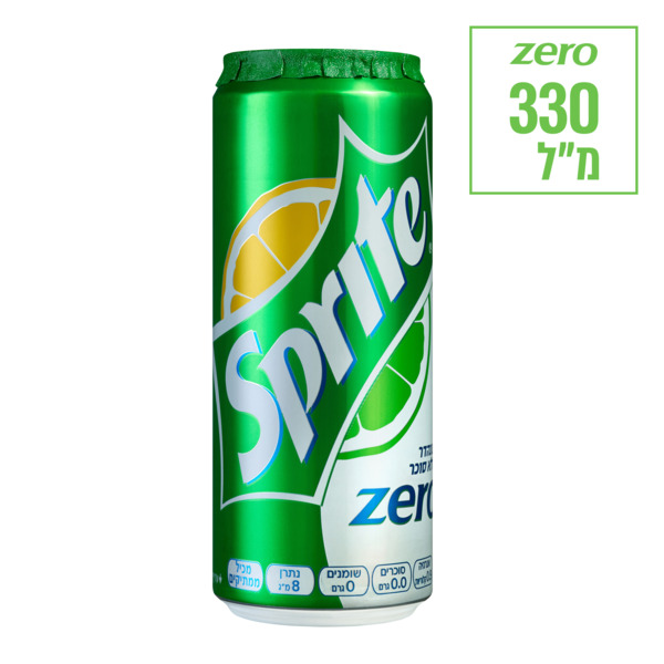 פחית ספריט ZERO לימון נענע 330 מ"ל