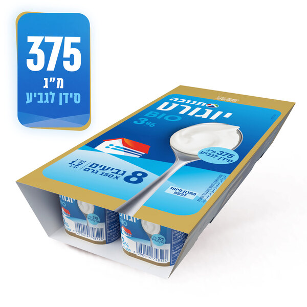 שמיניית יוגורט ביו 3% תנובה 150 גרם בד"ץ