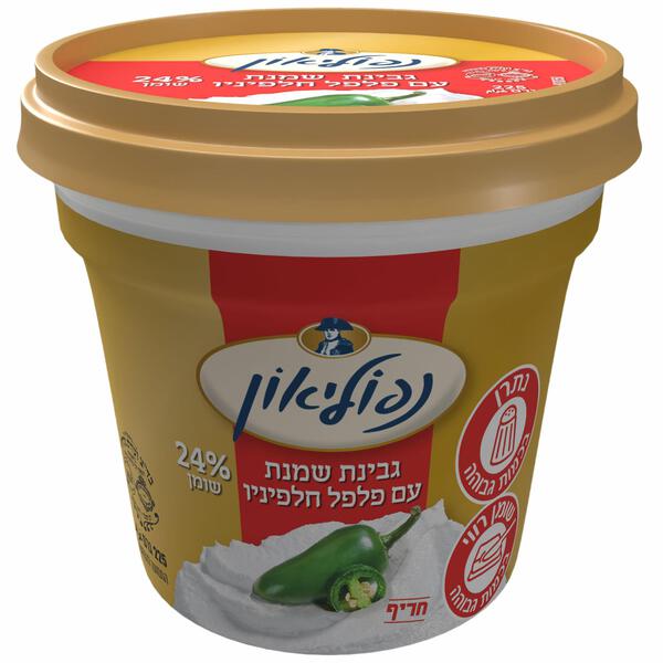 גבינת שמנת נפוליאון 16% עם פלפל חלפיניו תנובה 225 גרם