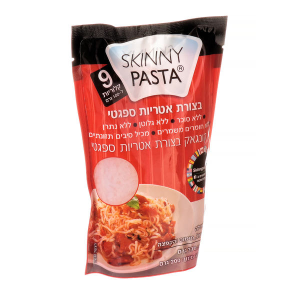 אטריות קונג'אק בתוספת טפיוקה בצורת ספגטי