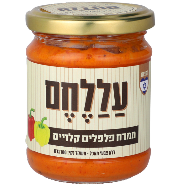 ממרח פלפלים קלויים עללחם 180 גרם