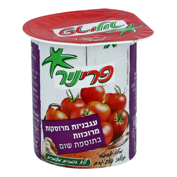עגבניות מרוסקות מרוכזות בתוספת שום פריניר 230 גרם