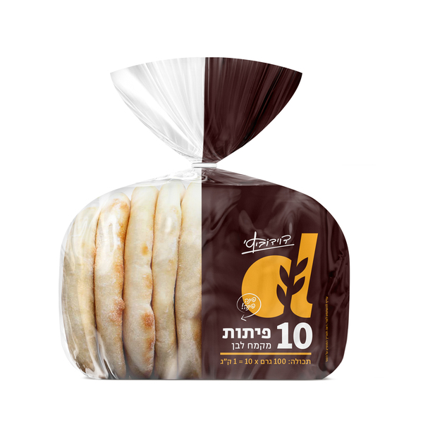 מארז פיתה 10 יחידות דוידוביץ - מידע תזונתי