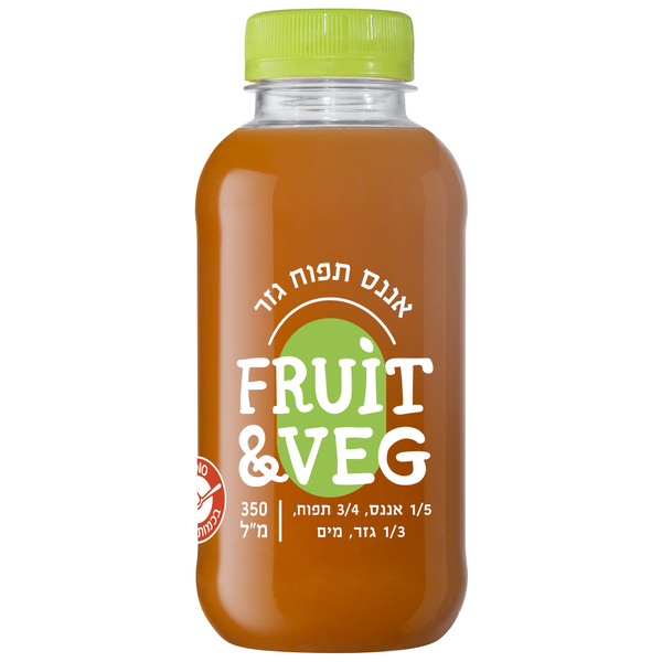 פרוט & וג' אננס תפוח גזר 350 מ"ל - מידע תזונתי