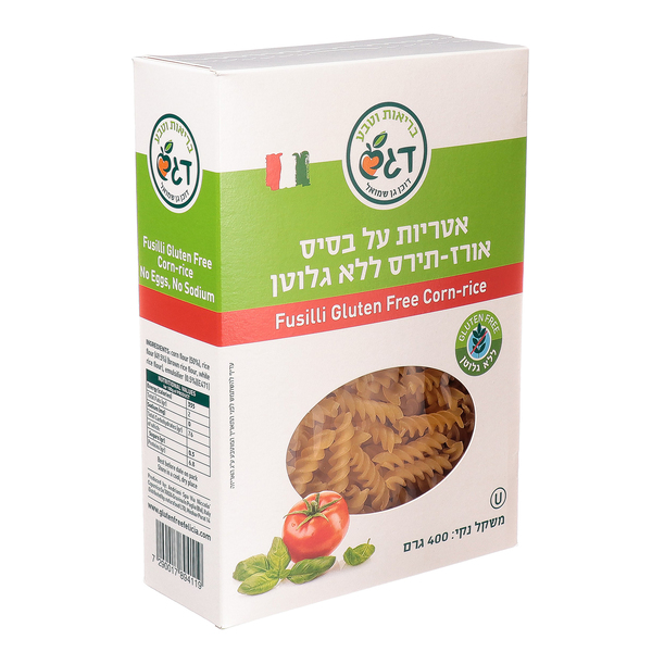 דגש פוזלי אורז תירס ללא גלוטן 400 גרם - מידע תזונתי