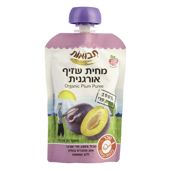 מחית אגס תפוח תבואות אורגני 100 גרם יצרן/מותג: תבואות