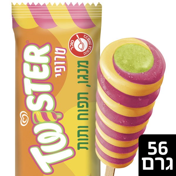 שלגון טוויסטר פרוטי פרווה שטראוס 56 גרם