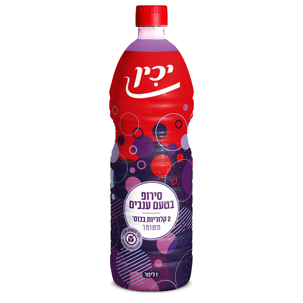 יכין סירופ בטעם ענבים 1 ליטר