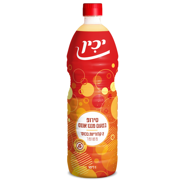סירופ בטעם מנגו אננס 1ליטר יכין - מידע תזונתי