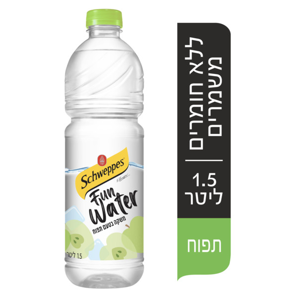 שוופס מים בטעמים תפוחים 1.5 ליטר פיקדון