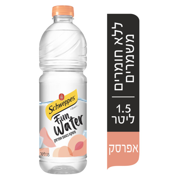 שוופס מים בטעמים אפרסק 1.5 ליטר פיקדון