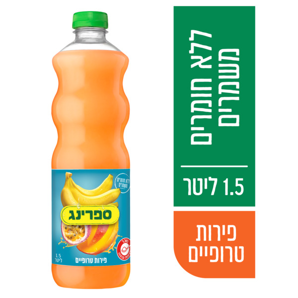 מיץ בטעם פירות טרופיים 1.5 ל' ספרינג