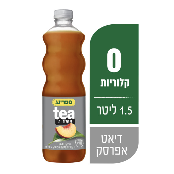 ספרינג תה אפרסק דיאט 1.5 ליטר פיקדון