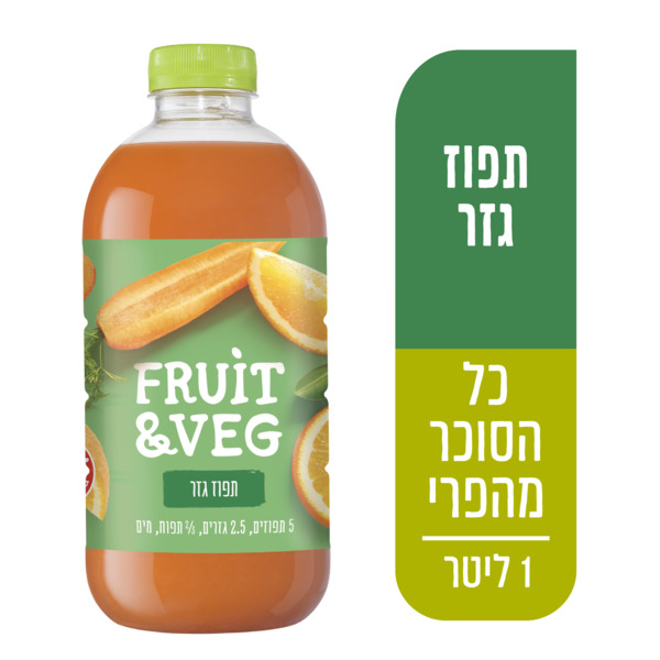 משקה קל תפוז גזר פרוט & וג' 1 ליטר