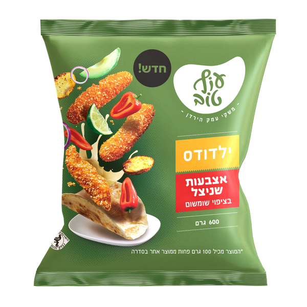 אצבעות שניצל שומשום עוף טוב 600 גרם - מידע תזונתי